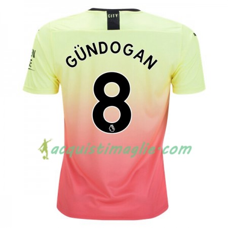 Divisa di Calcio Manchester City Ilkay Gundogan 8 Terza 2019/2020 
